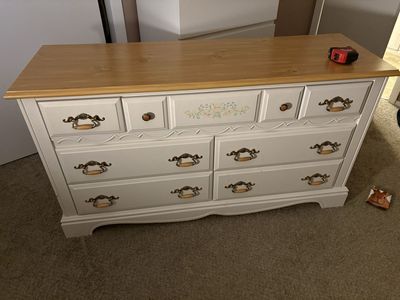 white dresser