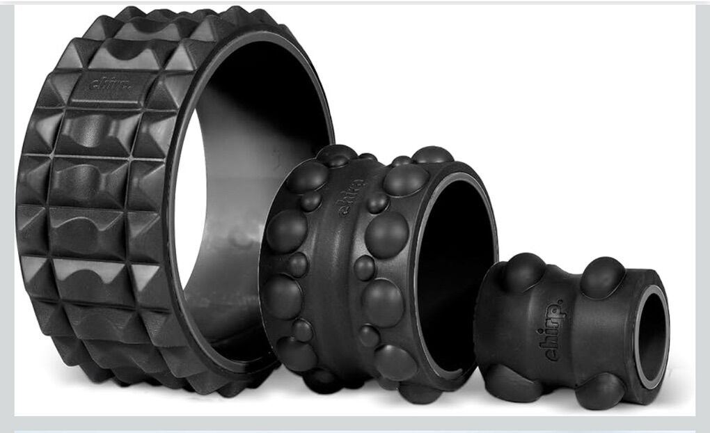 new Un Opened Box Chirp massaging wheel set Black