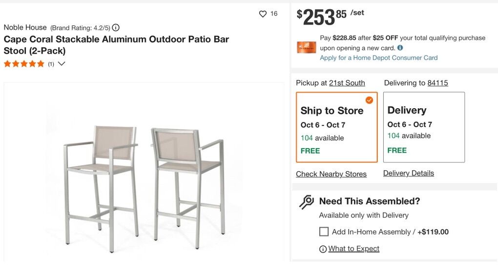 Cape Coral Outdoor Grey Mesh 29.50 Inch Barstools