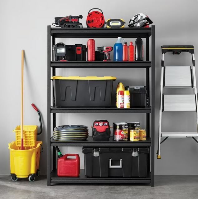 NEW! 5 Tier Deep Storage Shelf, 4,000lbs Capacity 48”W x 24”D x 72”H