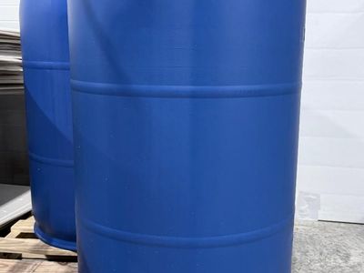 55 Gallon, clean, medical grade water barrells for storage of water, food etc.