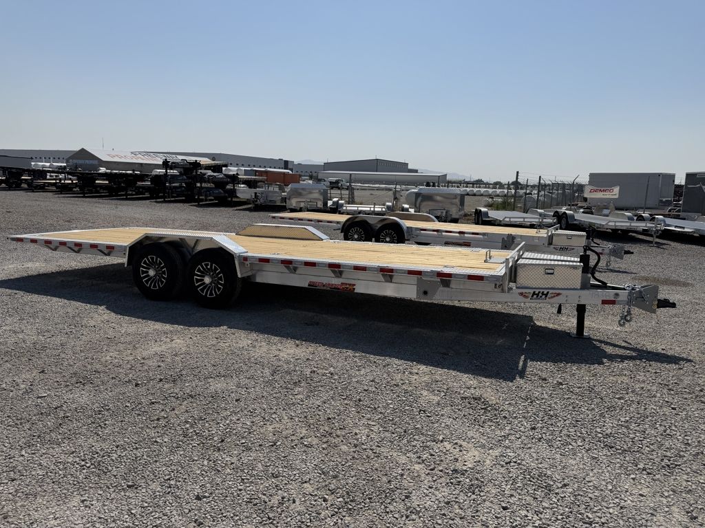 2026 H&H 7x24 Speed Loader 14K Aluminum Tilt Flatbed Car Hauler
