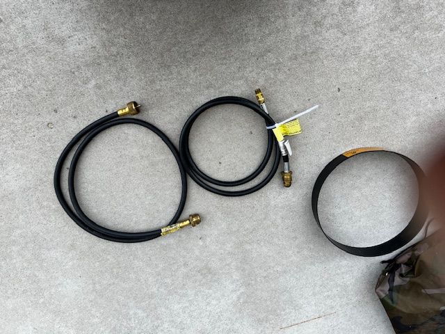 Propane hoses and ring stand