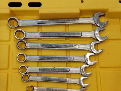Craftsman Box end set SAE hand tools