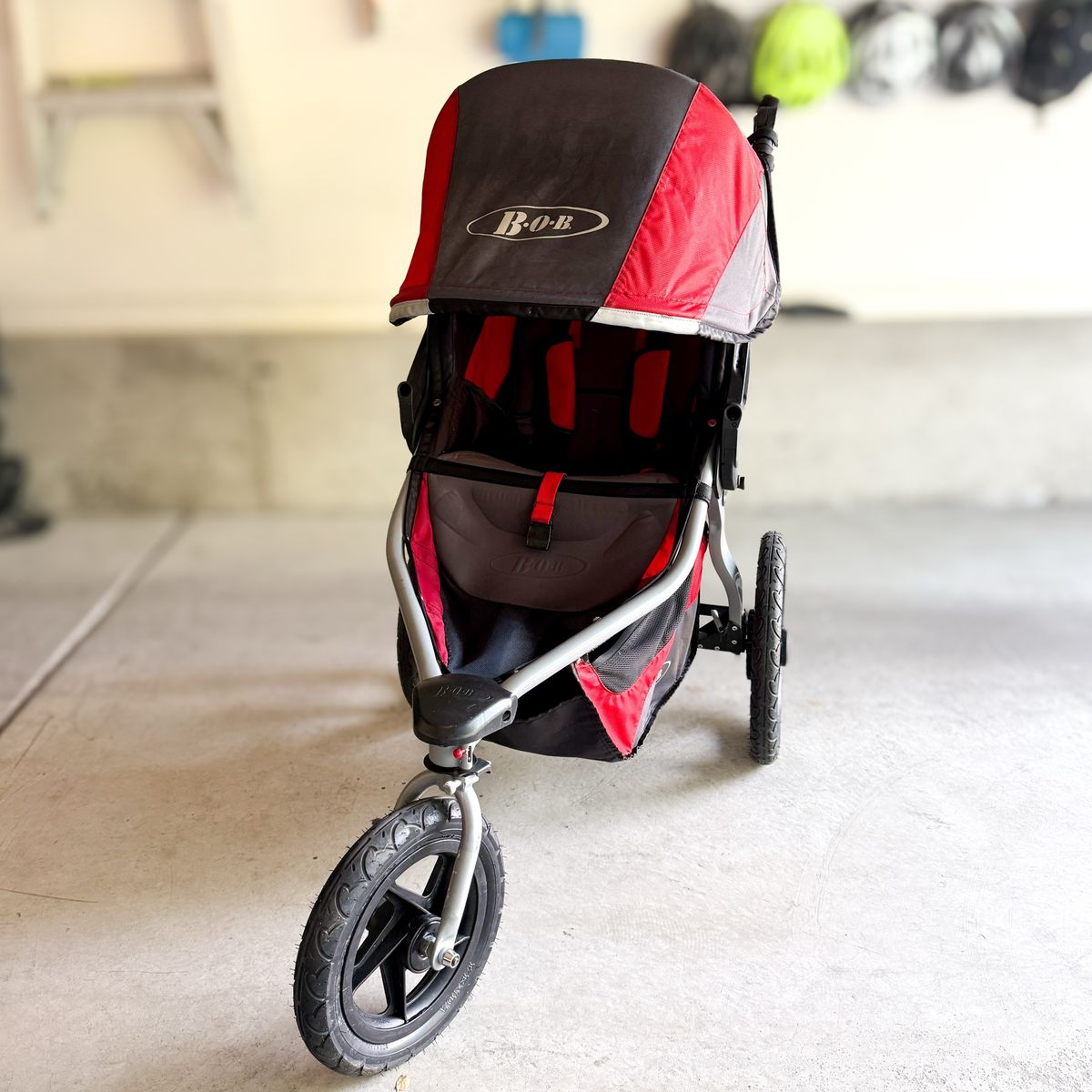UPGRADED MINT Bob Revolution Flex Jogging Running Stroller Extras