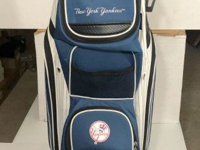 New York Yankees 14 Way Golf Cart Carry Bag Blue/White - Lightly Used