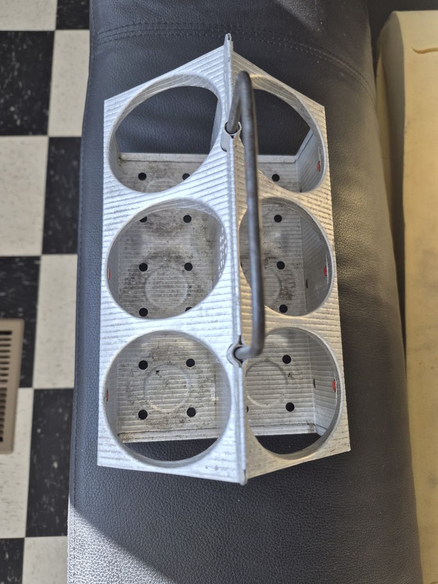Coca-Cola 1950s Aluminum 6 pack bottle carrier