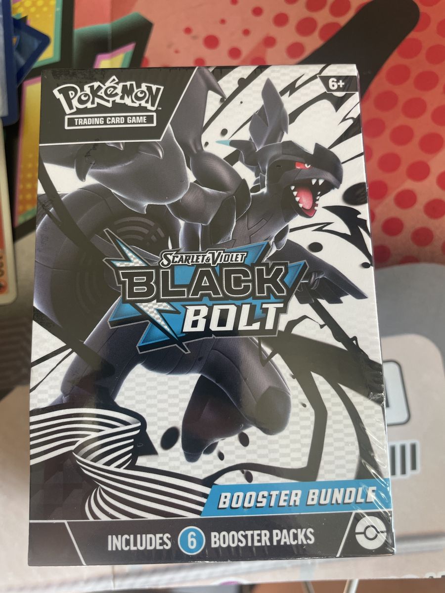 Pokemon TCG Scarlet & Violet Black Bolt Booster Bundle (6 Packs) Factory Sealed New