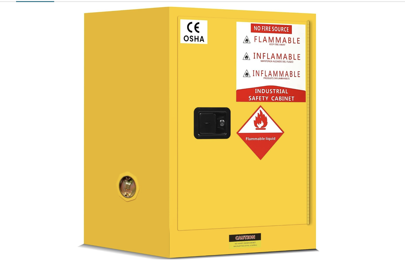 New in box ,16 Gallon Flammable Storage Cabinet, 23.5"x18.11"x 18. Galvanized Steel Safety Cabinet