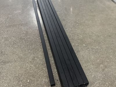 Powder coated, aluminum Square Tubing - Qty 16 Pieces (approx. 5ft lengths)