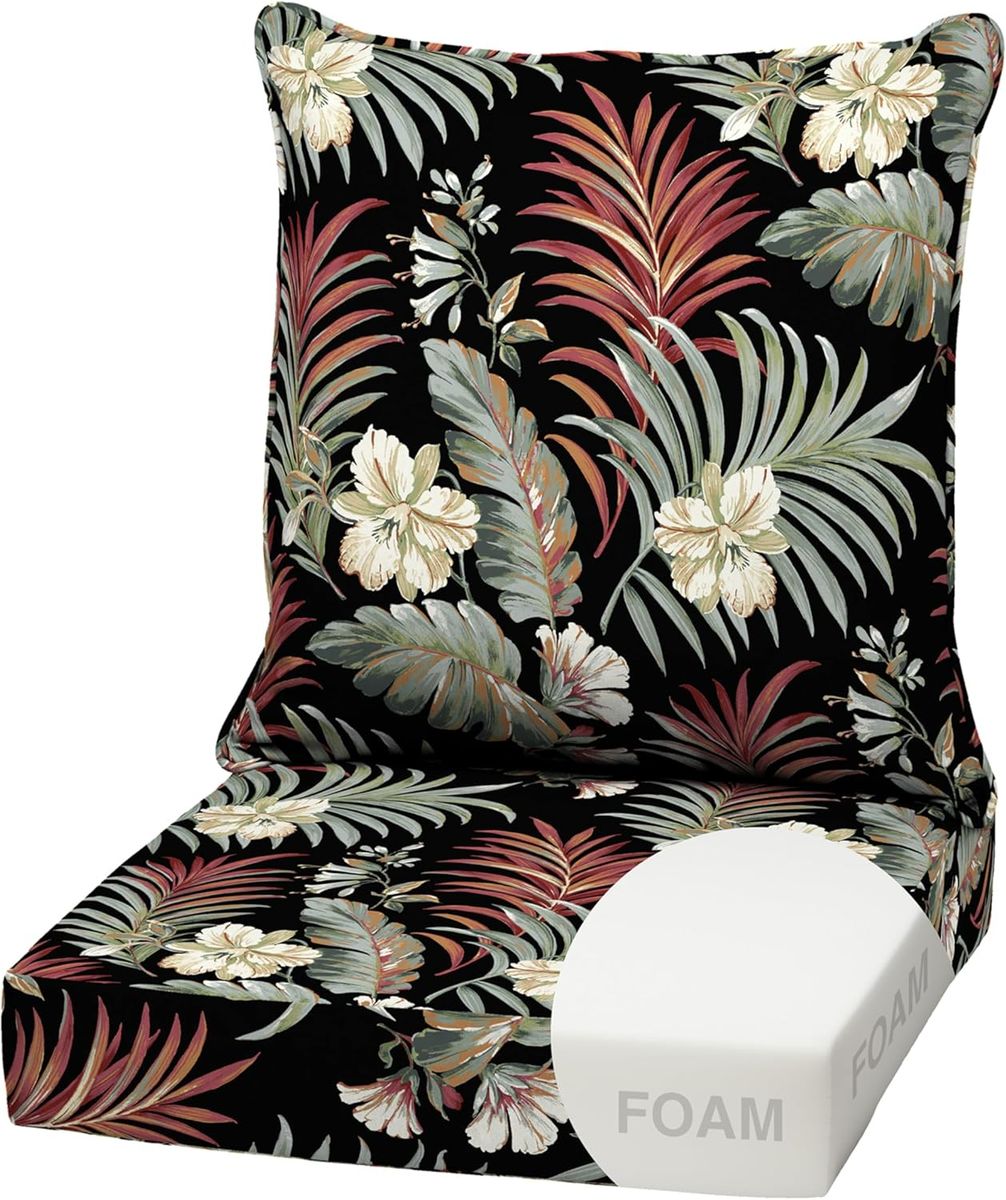 BRAND NEW Arden Outdoor Foam Deep Seat Cushion Set, 22 in x 24 in, Weather-Proof, Rain-Proof
