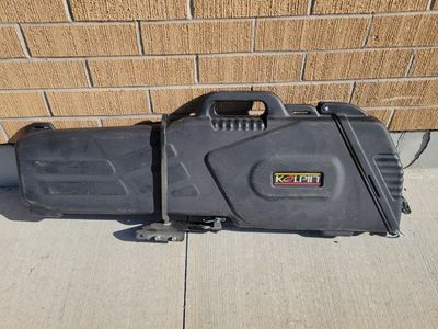 Scoped AR style case with mounting bracket
