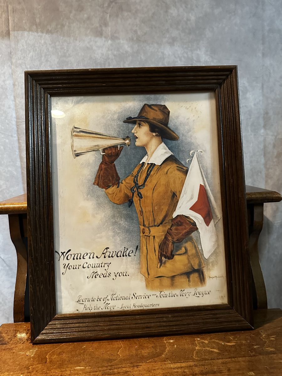 WWI “Women Awake” Poster Reproduction – Framed