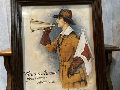 WWI “Women Awake” Poster Reproduction – Framed