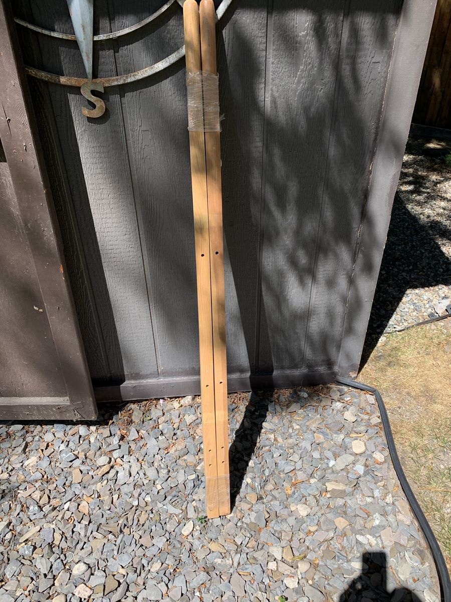 Wooden wheelbarrow handles