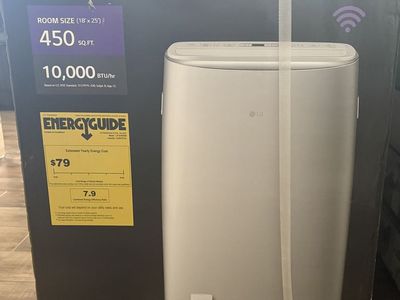 NEW Smart LG 10,000 (DOE) BTU 115-Volt Portable Air Conditioner Cools 450 sq ft