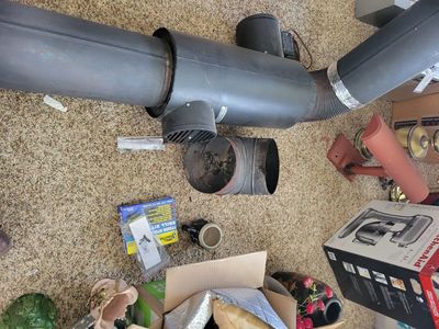 Wood Stove Pipe Heat Exchanger Reclaimer - 8" Diameter, 44" Length