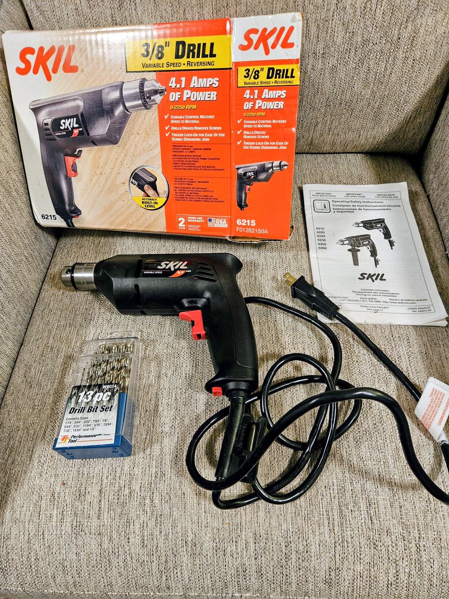 Skil 3/8" corded drill 4.1 amp