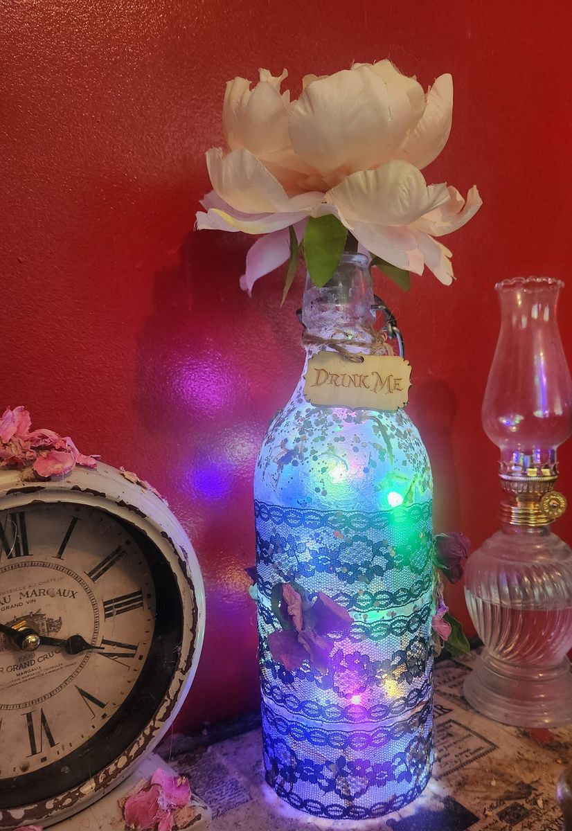 Homemade Upcycled Wine Bottle