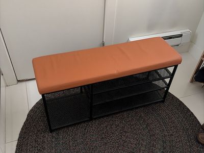 Shoe rack bench