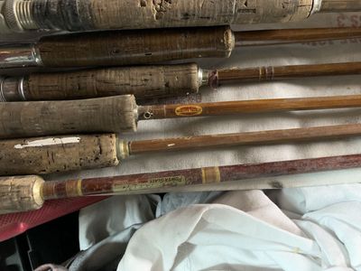 Bamboo FLY Fishing Rods Vintage Fish Rod River