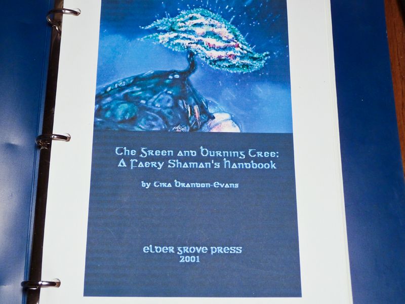 Rare Printed Copy of "The Green and Burning Tree: A Faery Shaman's Handbook" 