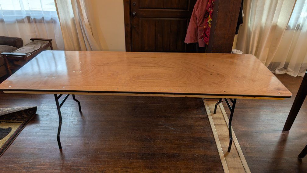 Solid Wood Folding Table - Like New