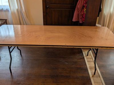 Solid Wood Folding Table - Like New