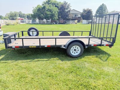 14'x7' Big Bubba's Single Axle Utility Trailer with Ramp Gate & Toolbox