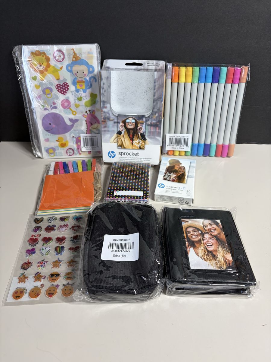 HP Sprocket 2x3 Instant Photo Printer Bundle