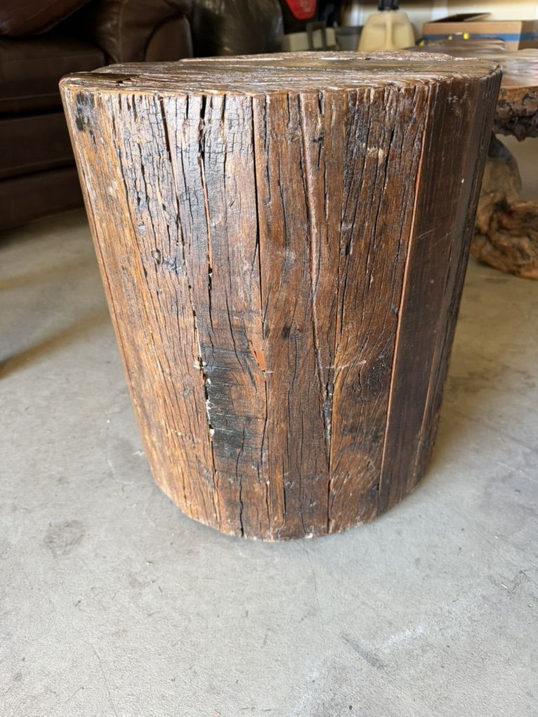 Wood Side Table/Stool