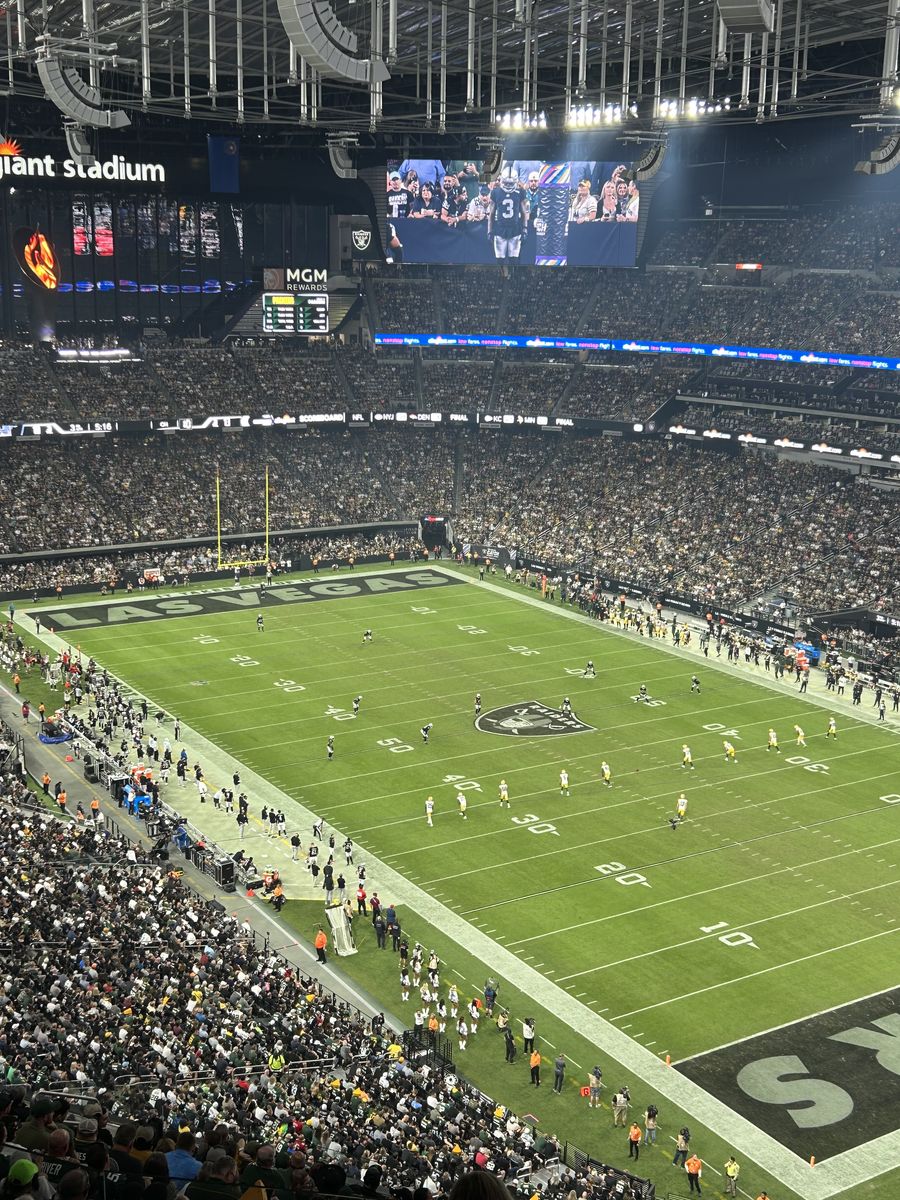 Las Vegas Raiders vs San Francisco 49ers - Row 1 Of Section!
