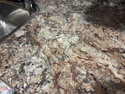 Granite kitchen countertop