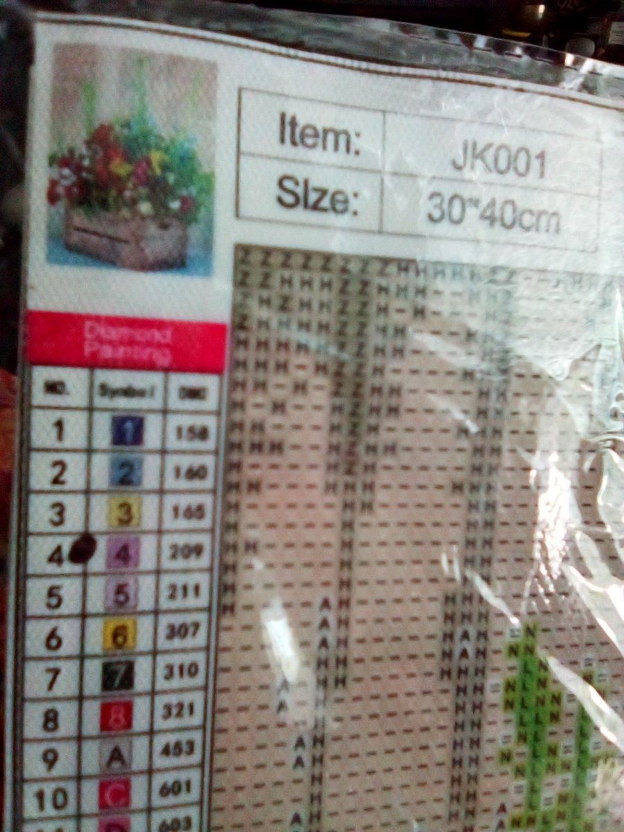 Diamond Art Painting Kit JK001 - 30x40cm DIY Craft with Floral Design