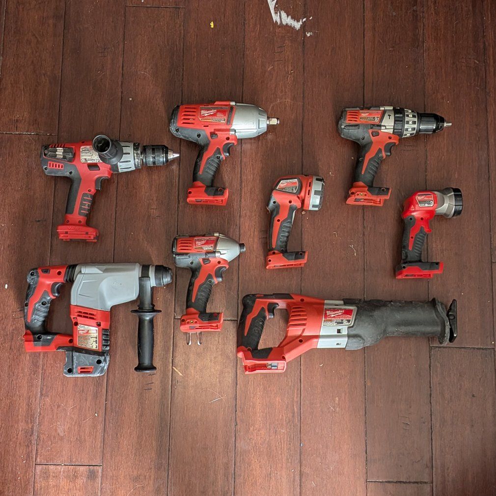 Variety of Milwaukee 18V and 28V Tools
