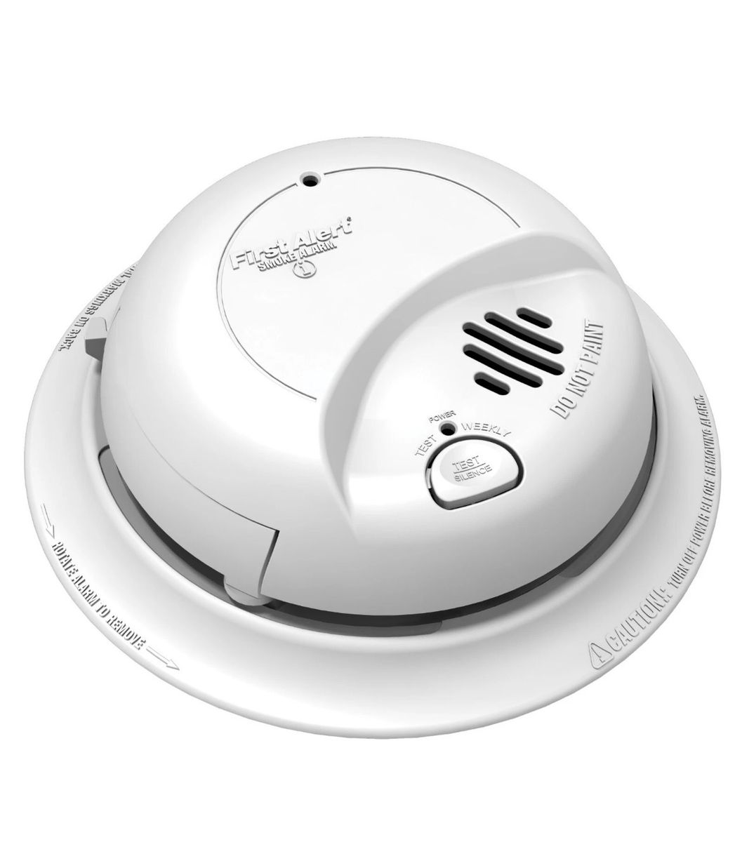 First Alert - BRK 9120B Hardwired Smoke Alarm with Battery Backup - SMI100-AC lo