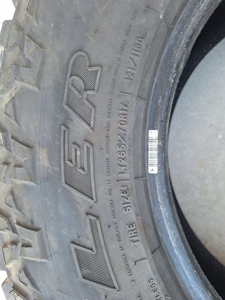 LT265/70R17 10 Ply Goodyear Wrangler