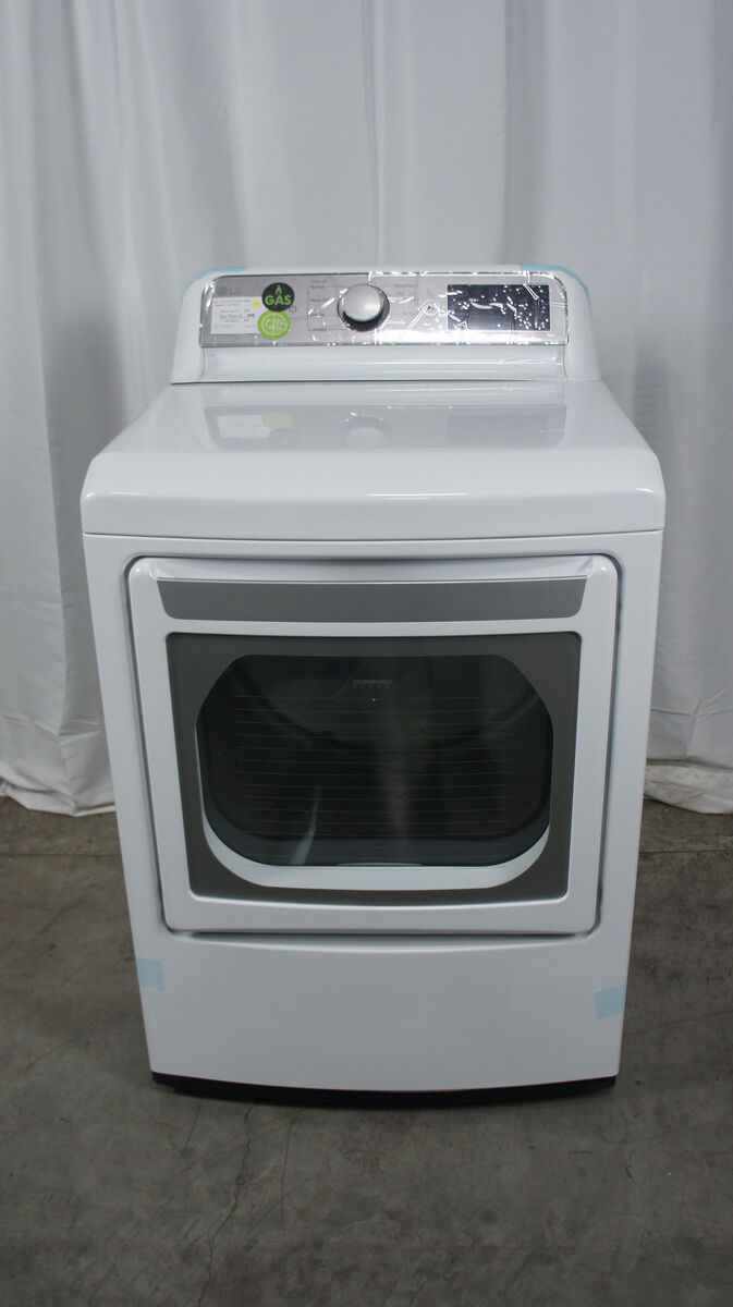 LG 7.3 Cu. Ft. White Front Load Gas Dryer Free Delivery within 45 miles
