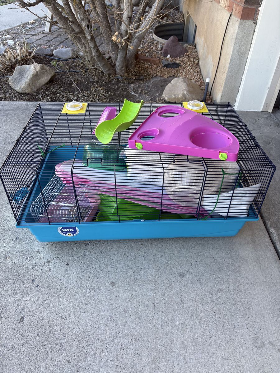 Hamster cage & lots of stuff