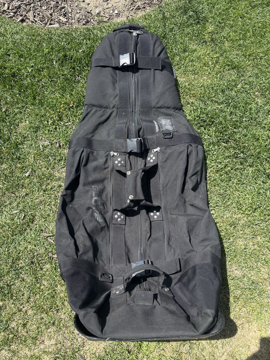 The Club Glove Black Rolling Golf Club Travel Bag with Wheels - Durable and Easy Transport
