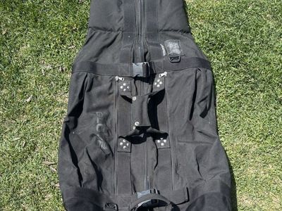 The Club Glove Black Rolling Golf Club Travel Bag with Wheels - Durable and Easy Transport