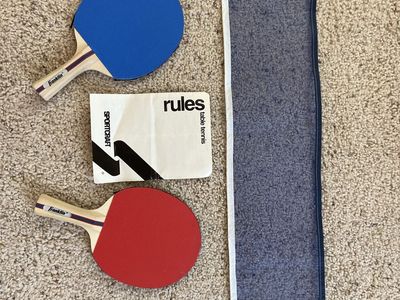 Franklin Table Tennis Ping Pong Paddles and Net Set with Clamps
