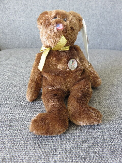 2002 FIFA BEANIE BABY BEAR - KOREA/JAPAN MATCH
