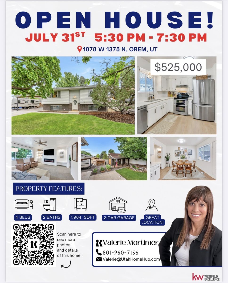 OPEN HOUSE FRIDAY 5:30pm to 7:30pm