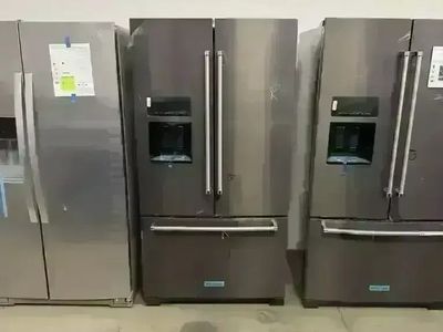 NEW KITCHENAID 27 C FT BLACK STAINLESS FRENCH DOOR