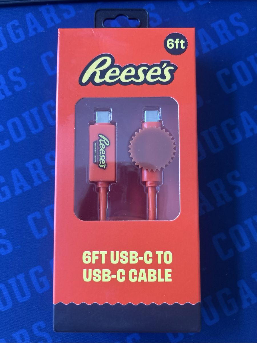 Reese's & Cheetos Flamin' Hot 6ft USB-C to USB-C Cable Charging Cord