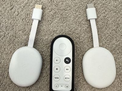 Two Chromecast with Google TV 4K + Remote & Ethernet Adapter