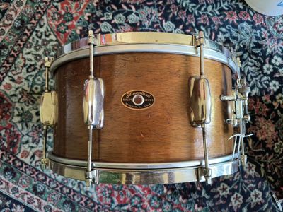 Vintage 1960s Slingerland No 157 Student Model 7 x 14" Snare Drum in Mahogany