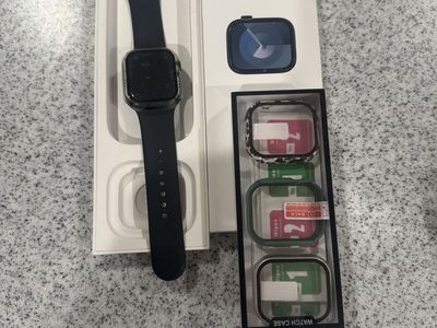 Apple Watch Series 9 41mm with Black Band and Extra Cases