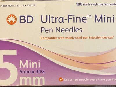 Ultra Fine Mini Pen Needles 100 Count